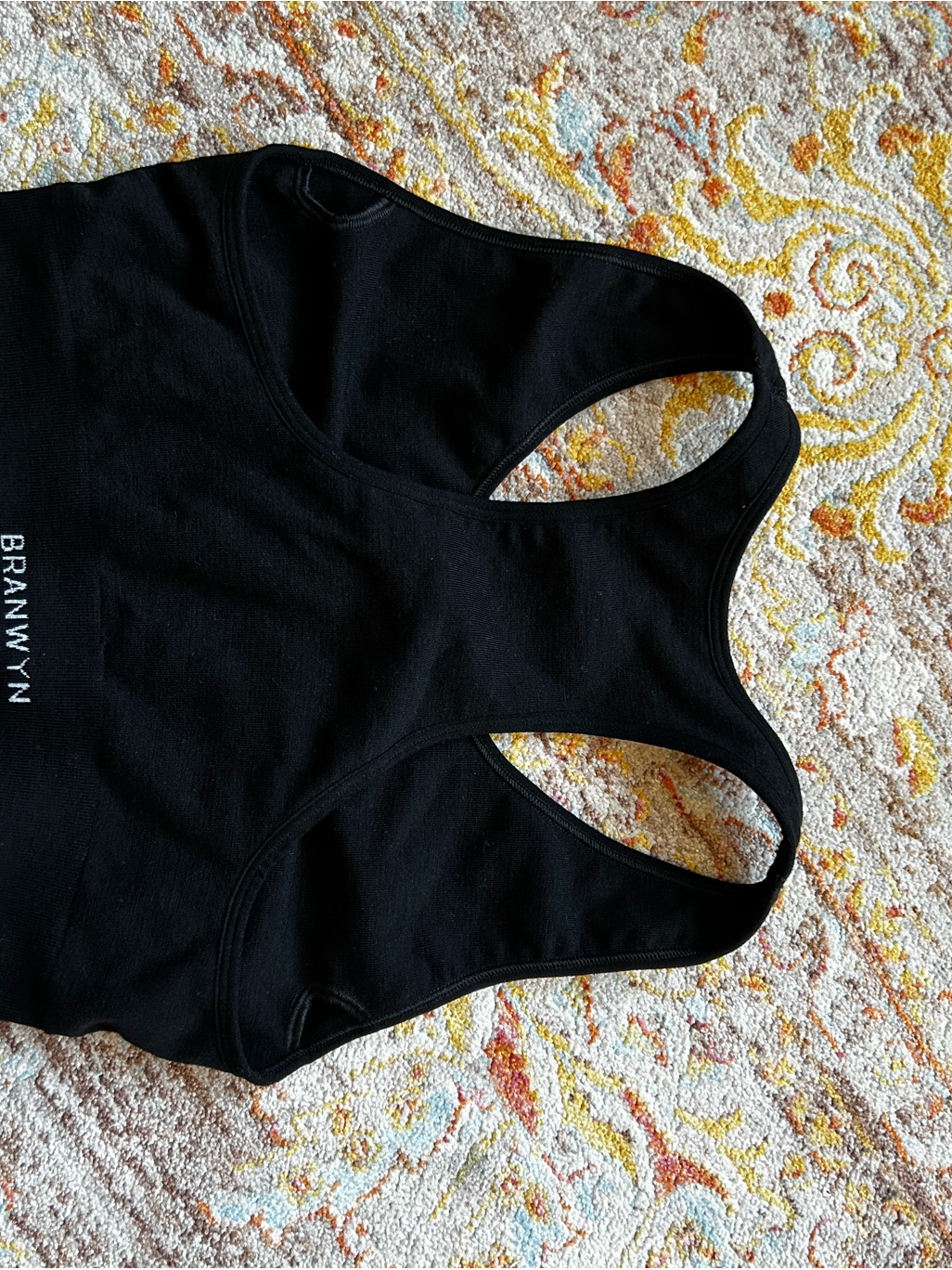Branwyn Essential Racerback Sports Bra, Black, Size S — image 4 of 5